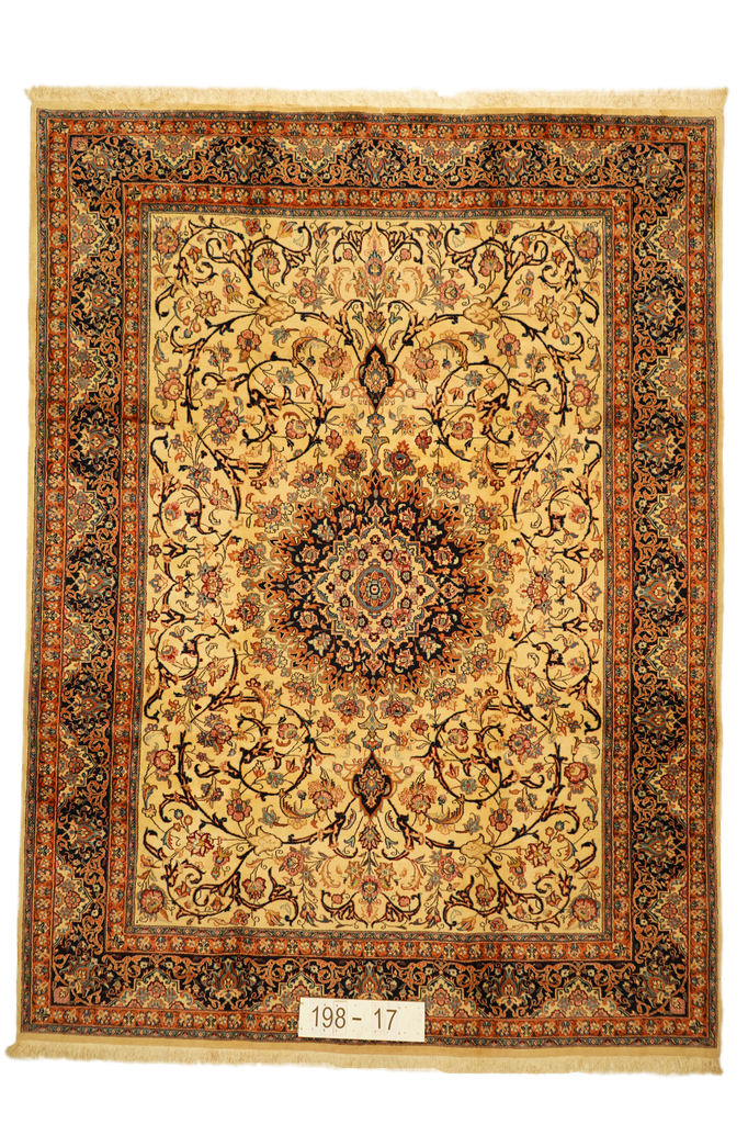 Hand knotted Oriental carpet "Maschad" 336 x 246 cm - Farhadian.com