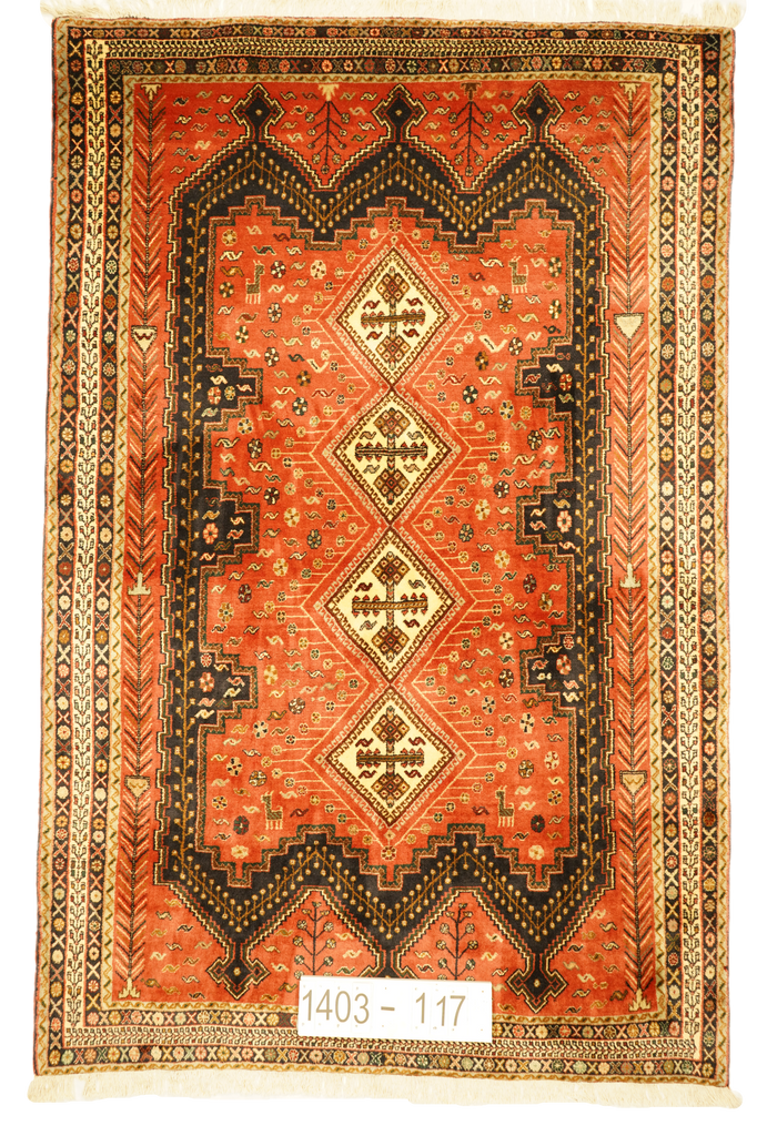 Hand knotted Oriental carpet "Sirdjan" 243 x 158cm - Farhadian.com