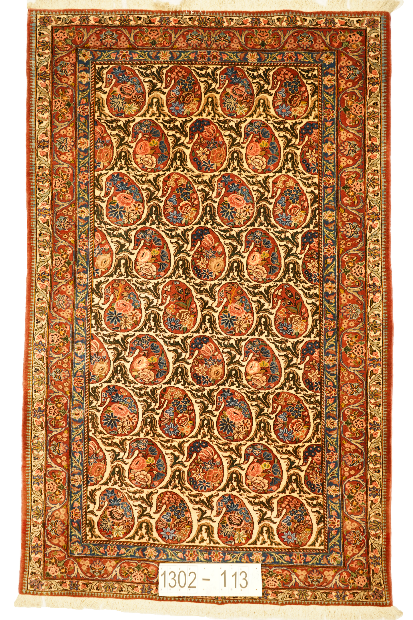 Hand knotted Oriental carpet "Shahrkord" 257 x 158 cm - Farhadian.com
