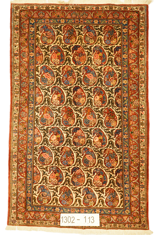 Hand knotted Oriental carpet "Shahrkord" 257 x 158 cm - Farhadian.com