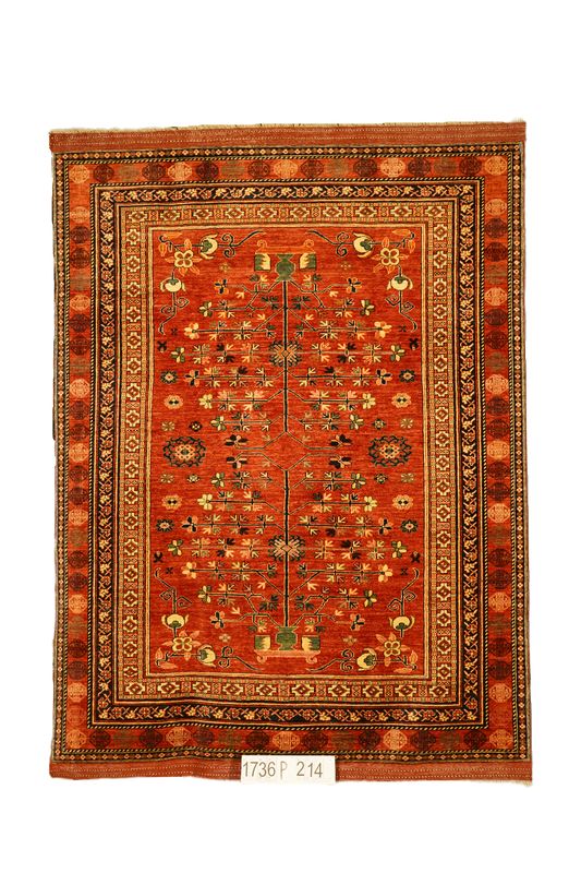 Hand knotted Oriental carpet "Turkmen" 297 x 233 cm - Farhadian.com