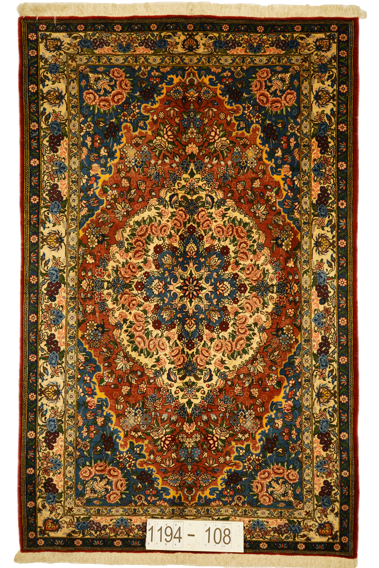 Hand knotted Oriental carpet "Shahrkord" 245 x 154 cm - Farhadian.com