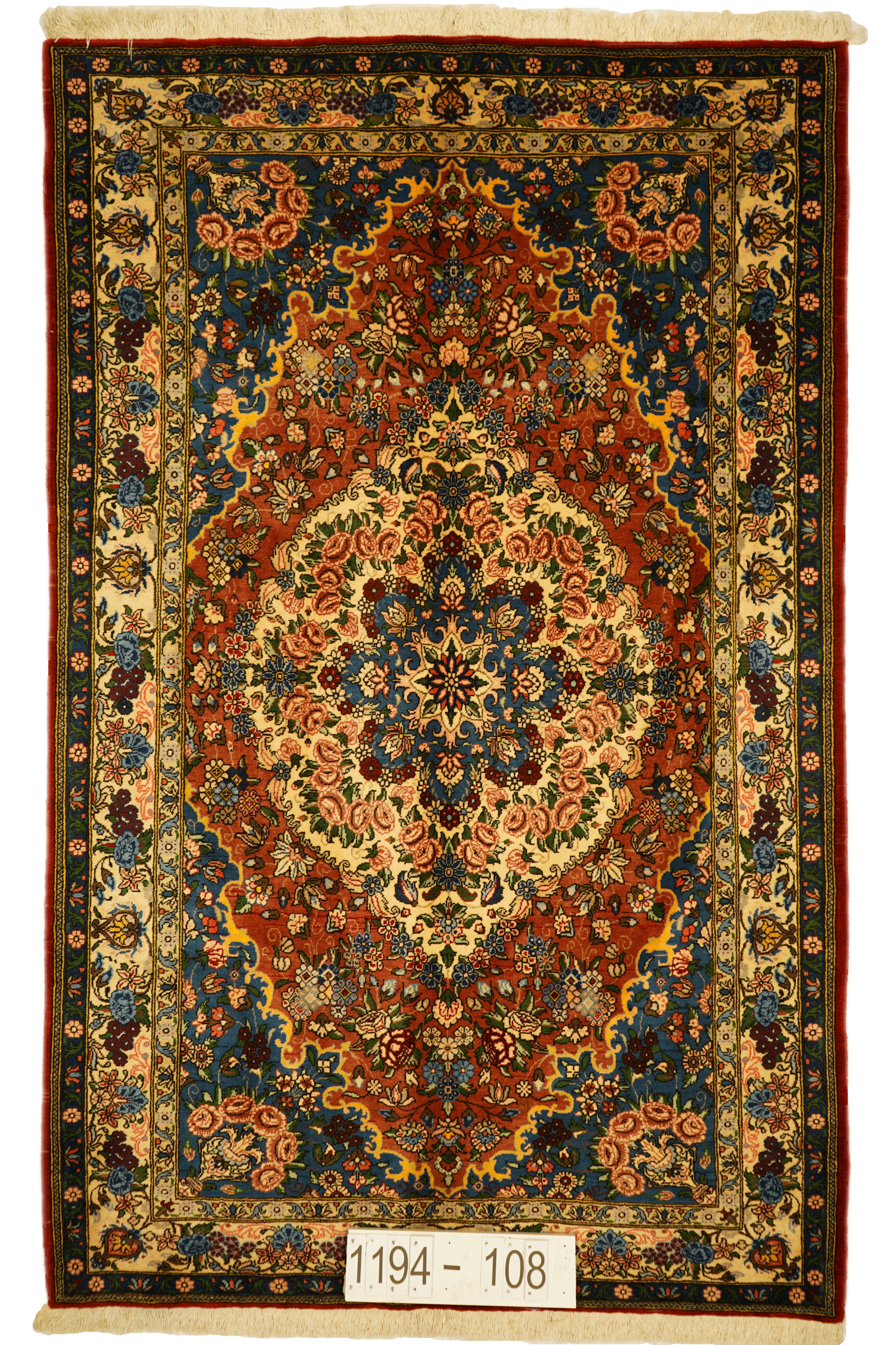 Hand knotted Oriental carpet "Shahrkord" 245 x 154 cm - Farhadian.com
