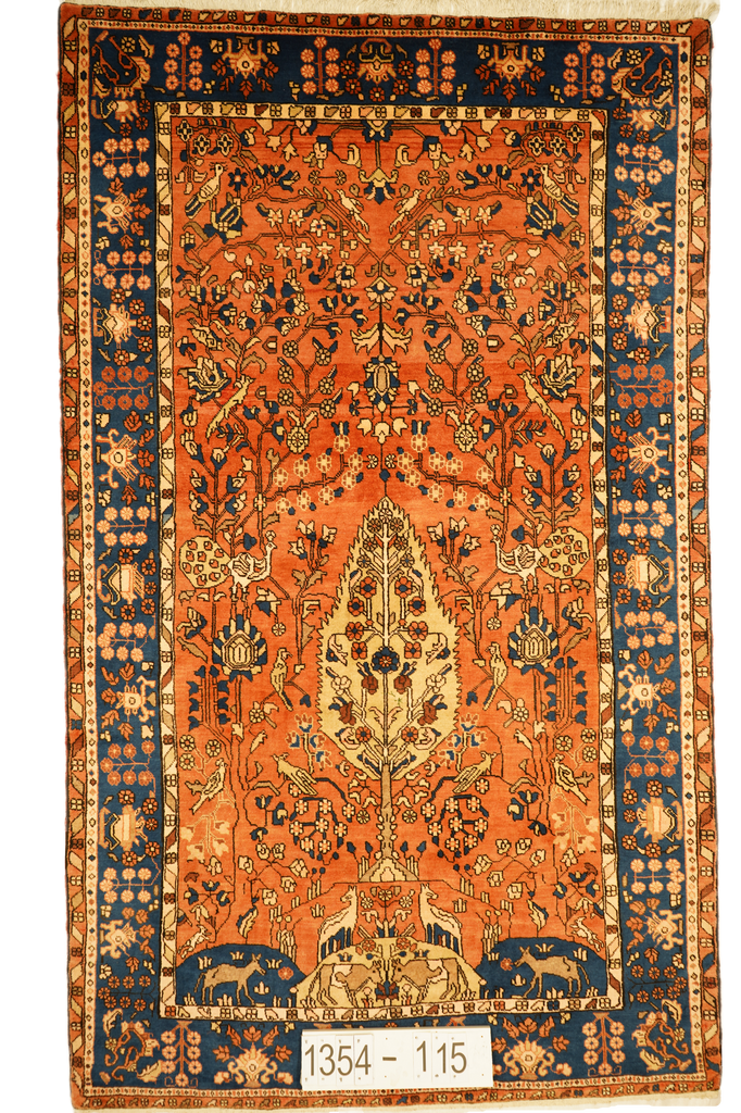 Hand knotted Oriental carpet "Nahavand" 253 x 150 cm - Farhadian.com