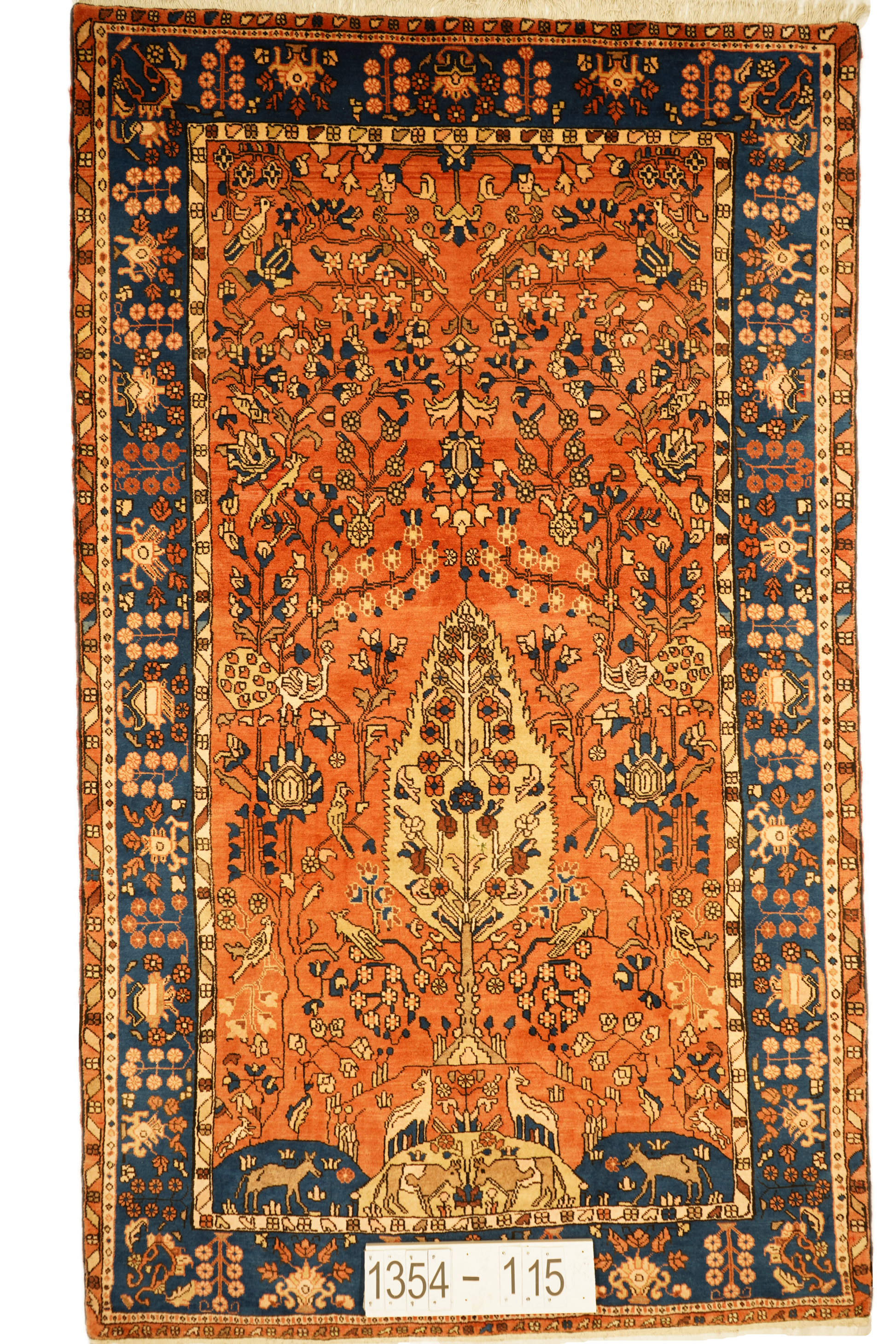 Hand knotted Oriental carpet "Nahavand" 253 x 150 cm - Farhadian.com