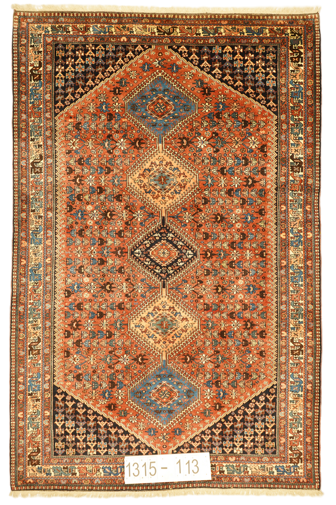 Hand knotted Oriental carpet "Yalameh" 246 x 159 cm - Farhadian.com