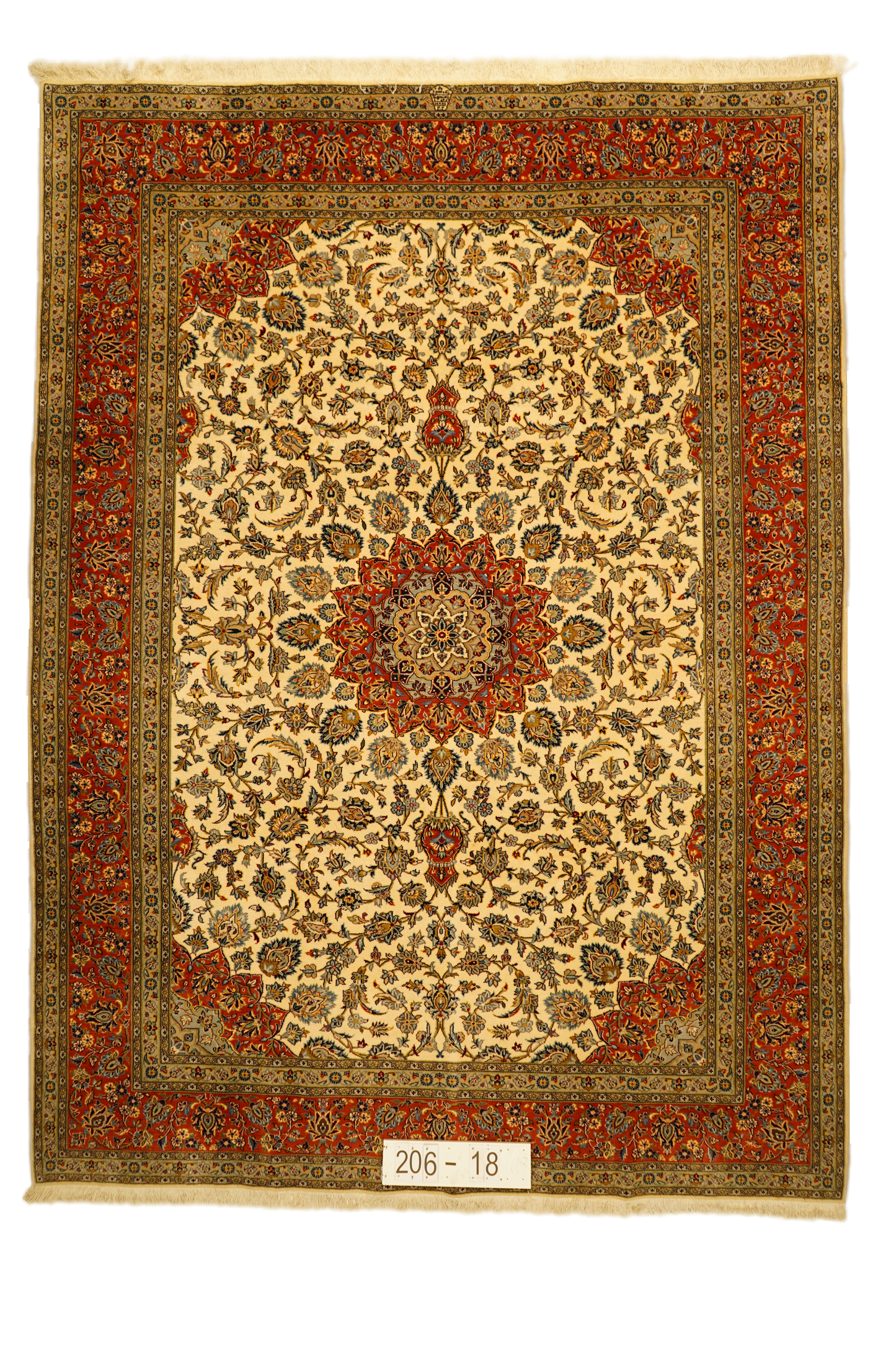 Hand knotted Oriental carpet "Keshan" 335 x 245 cm - Farhadian.com