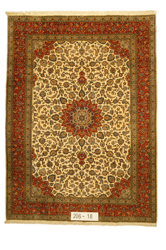 Hand knotted Oriental carpet "Keshan" 335 x 245 cm - Farhadian.com