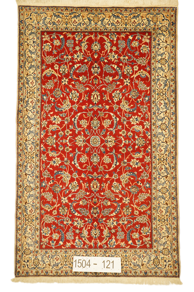 Hand knotted Oriental carpet "Naiin" 255 x 152 cm - Farhadian.com