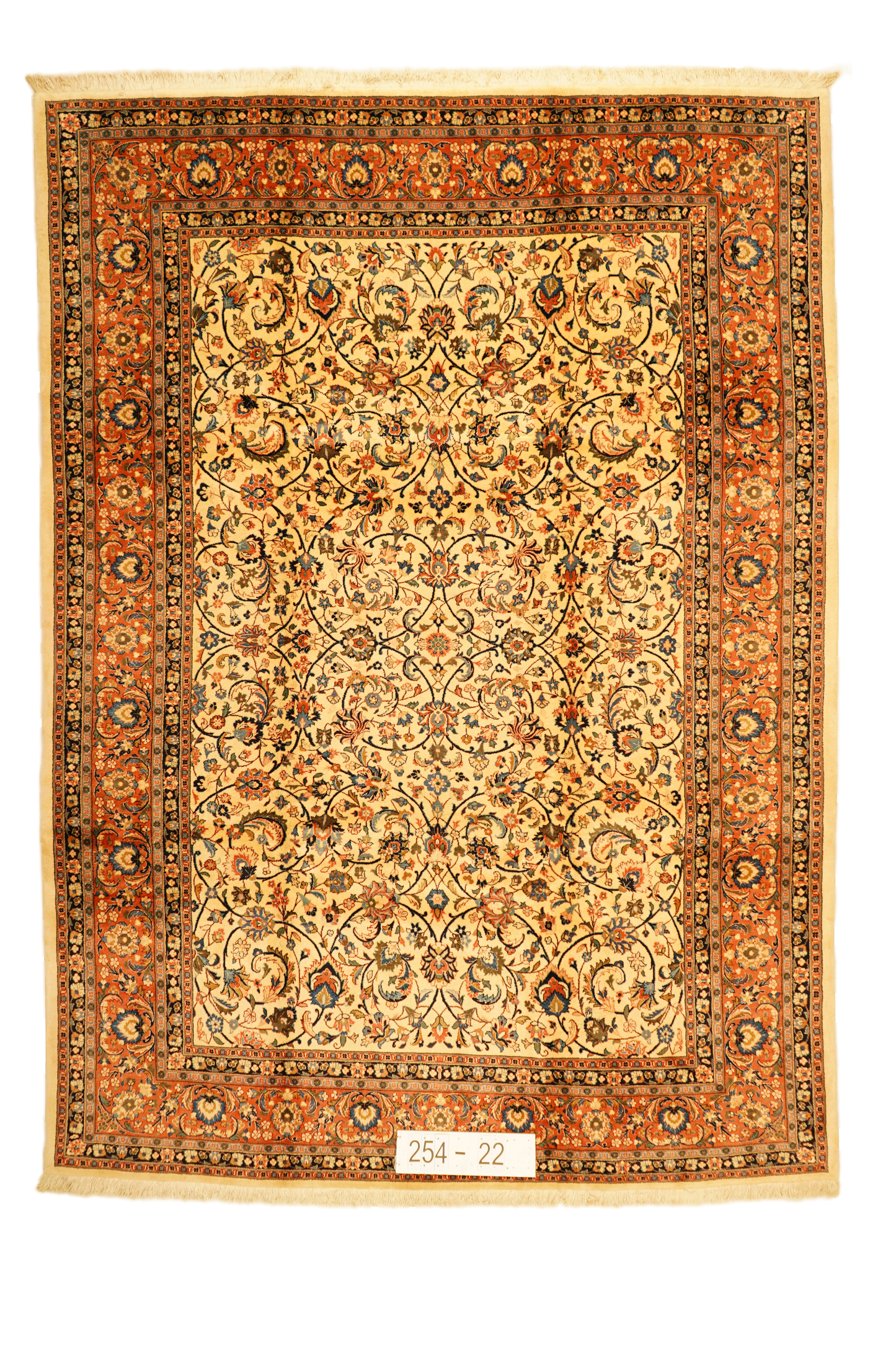 Hand knotted Oriental carpet "Maschad" 337 x 253 cm - Farhadian.com