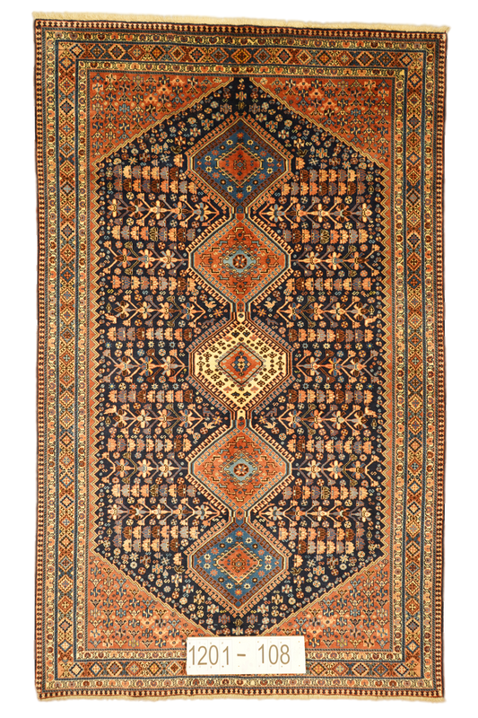 Hand knotted Oriental carpet "Yalameh" 248 x 152 cm - Farhadian.com