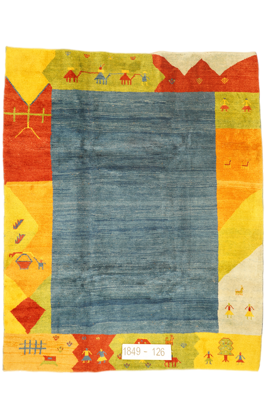 Hand knotted Oriental carpet "Gabbeh" 291 x 235 cm - Farhadian.com