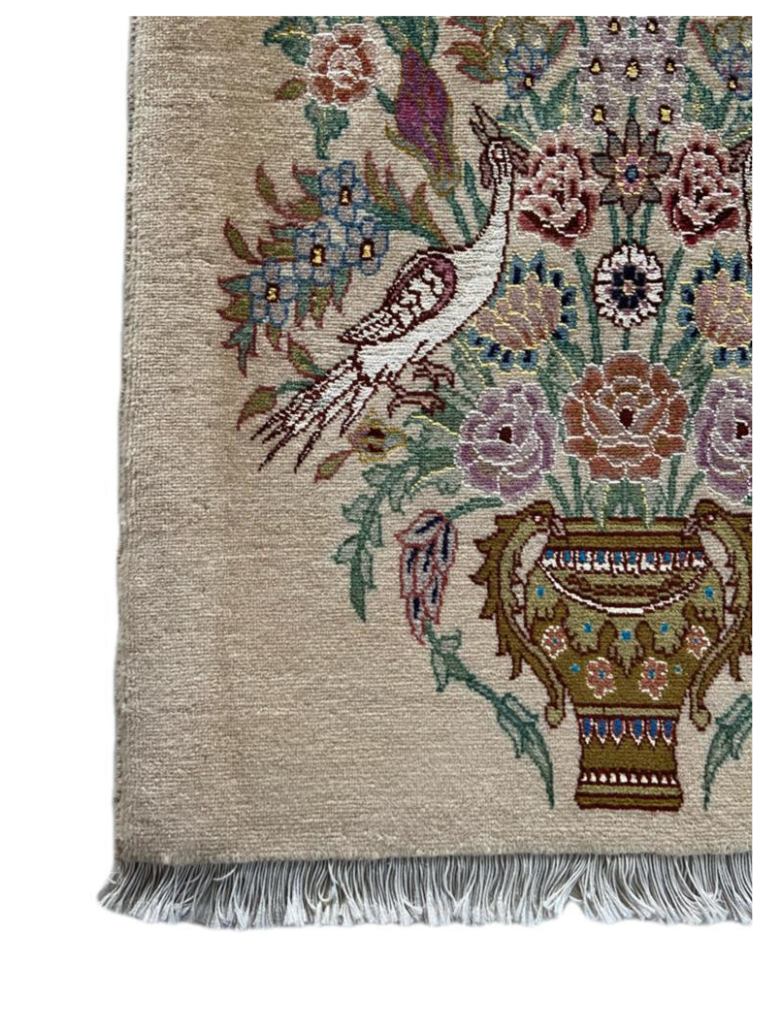 Tabriz Vasenteppich 74 x 52 cm - Farhadian.com