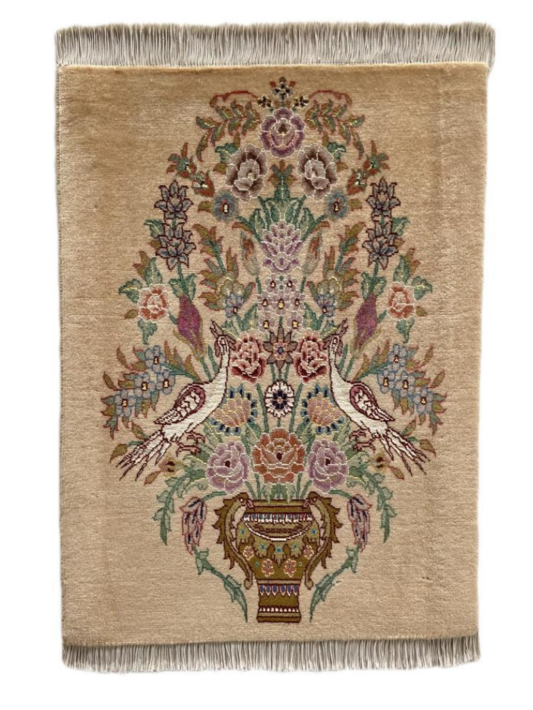 Tabriz Vasenteppich 74 x 52 cm - Farhadian.com