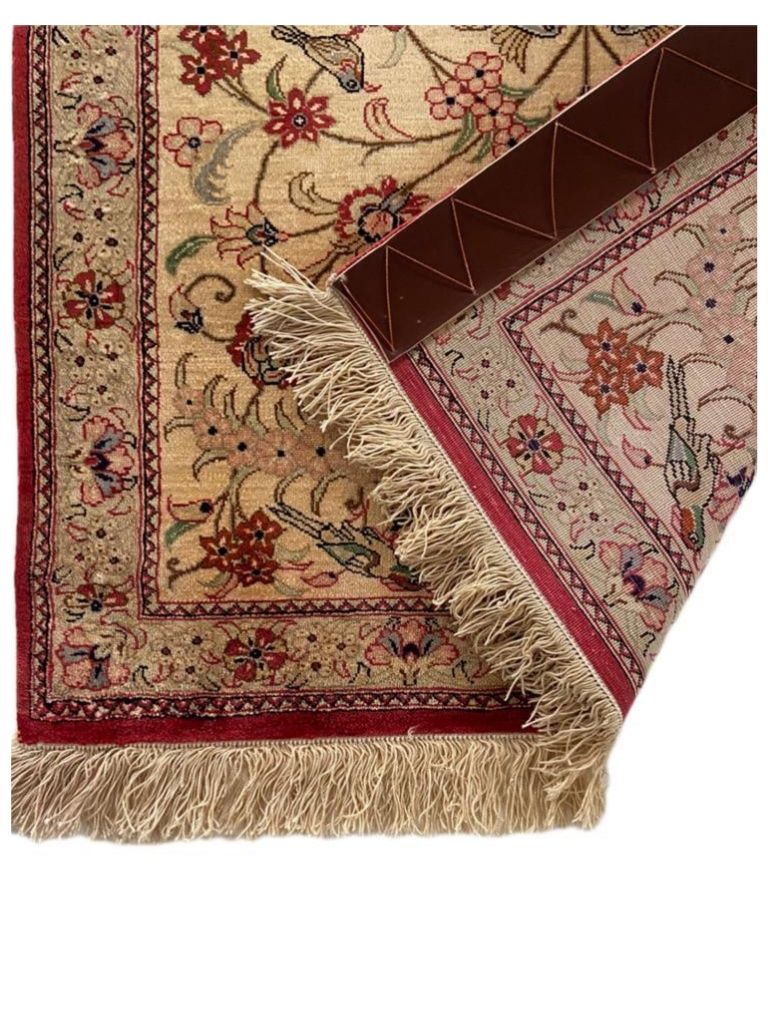 Seidenteppich aus Ghom 72 x 54cm - Farhadian.com