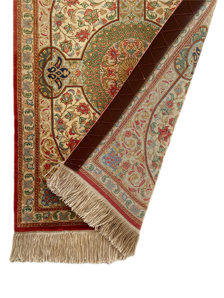 Seidenteppich aus Ghom 72 x 54cm - Farhadian.com