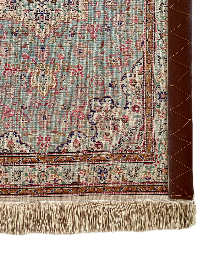 Seidenteppich aus Ghom 91 x 58cm - Farhadian.com