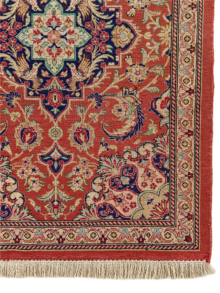 Seidenteppich aus Ghom 78 x 55cm - Farhadian.com