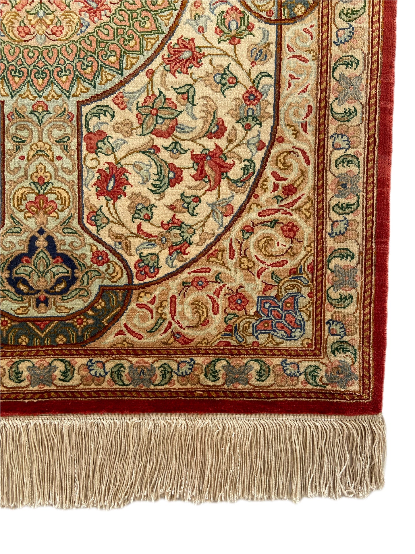 Seidenteppich aus Ghom 72 x 54cm - Farhadian.com