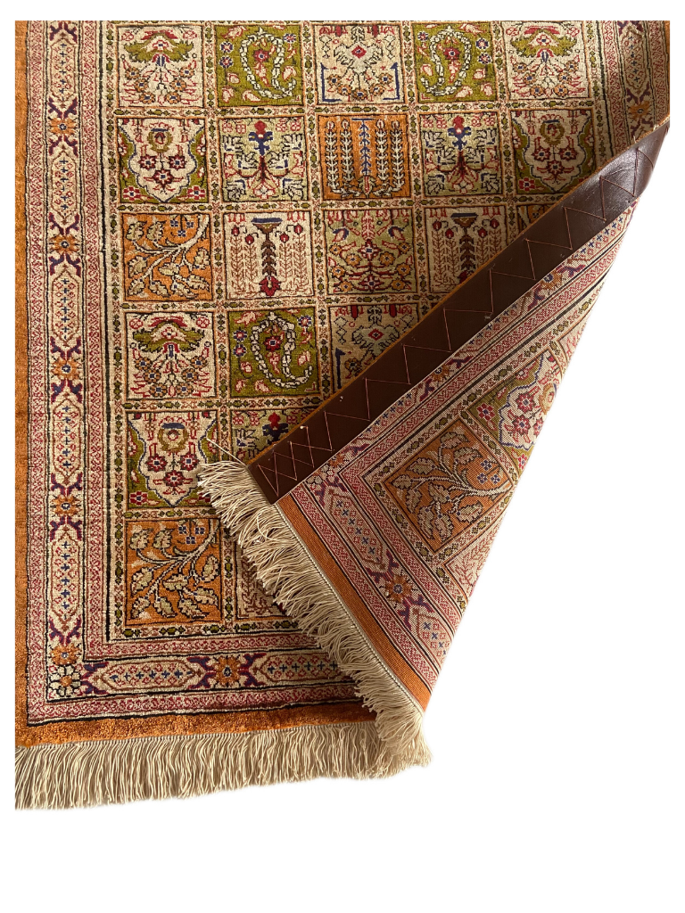 Seidenteppich aus Ghom 74 x 56cm - Farhadian.com