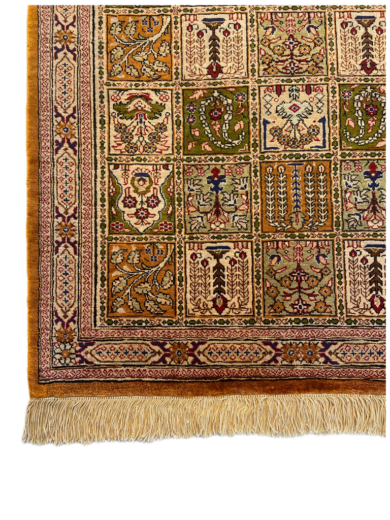 Seidenteppich aus Ghom 74 x 56cm - Farhadian.com