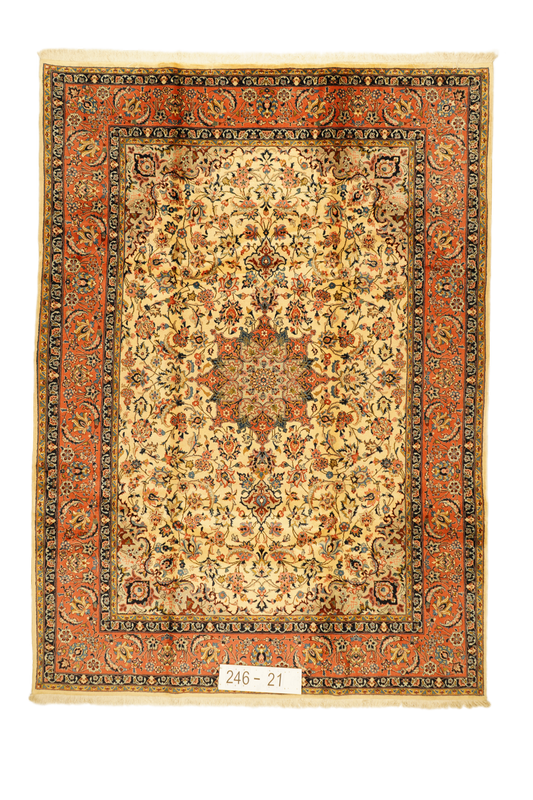 Hand knotted Oriental carpet "Sarough" 336 x 247 cm - Farhadian.com