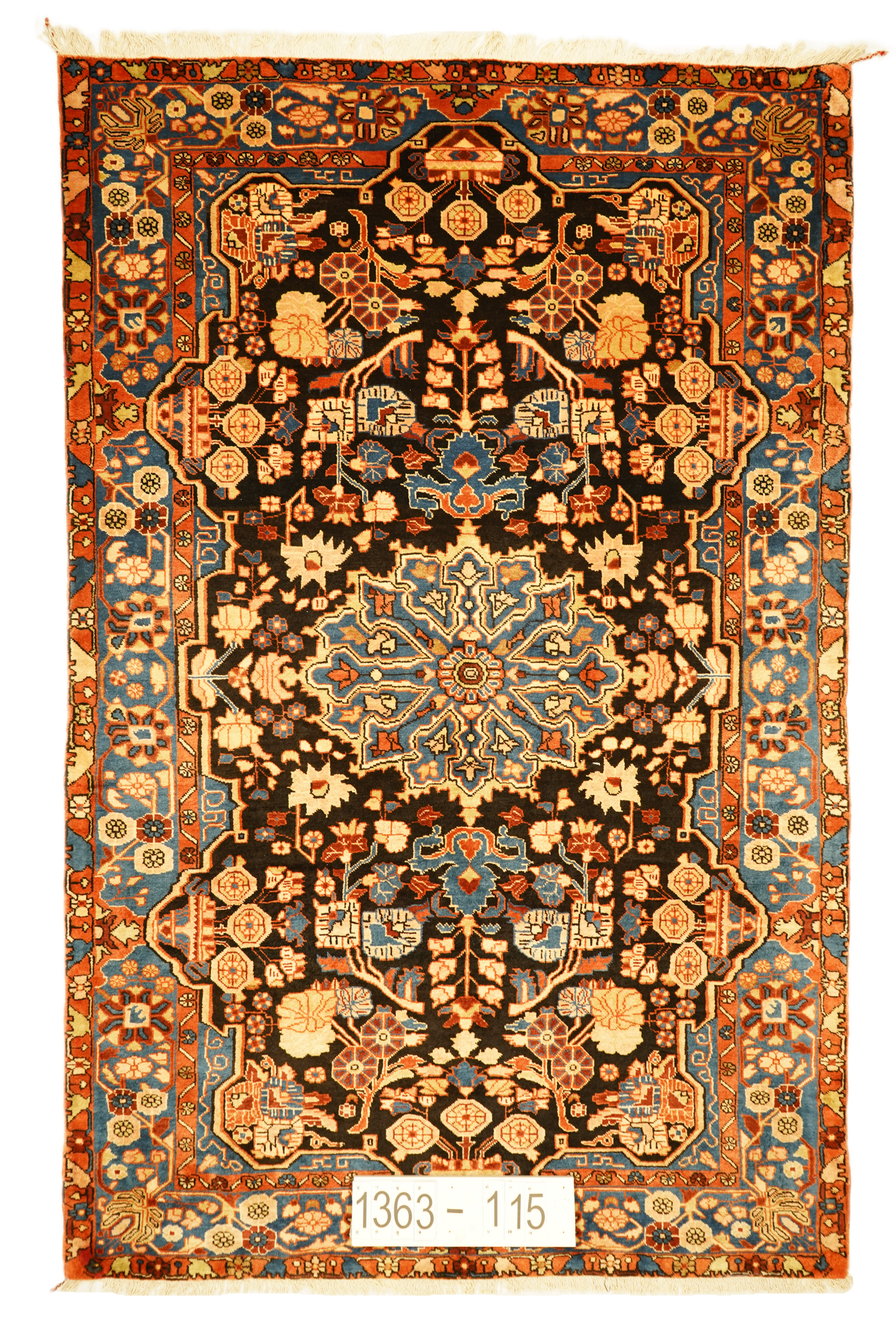 Hand knotted Oriental carpet "Nahavand" 245 x 159 cm - Farhadian.com