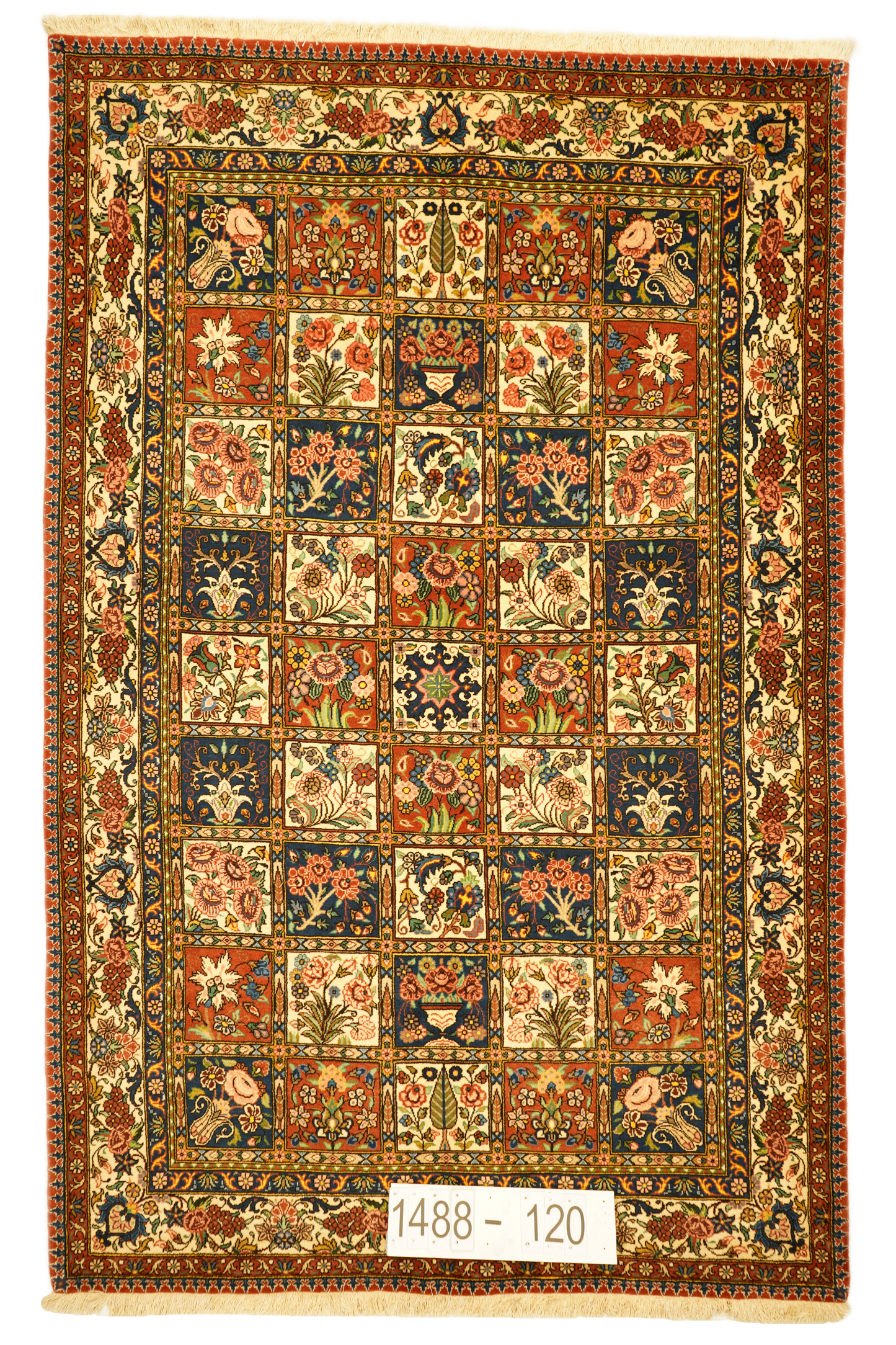 Hand knotted Oriental carpet "Shahrkord" 241 x 157 cm - Farhadian.com