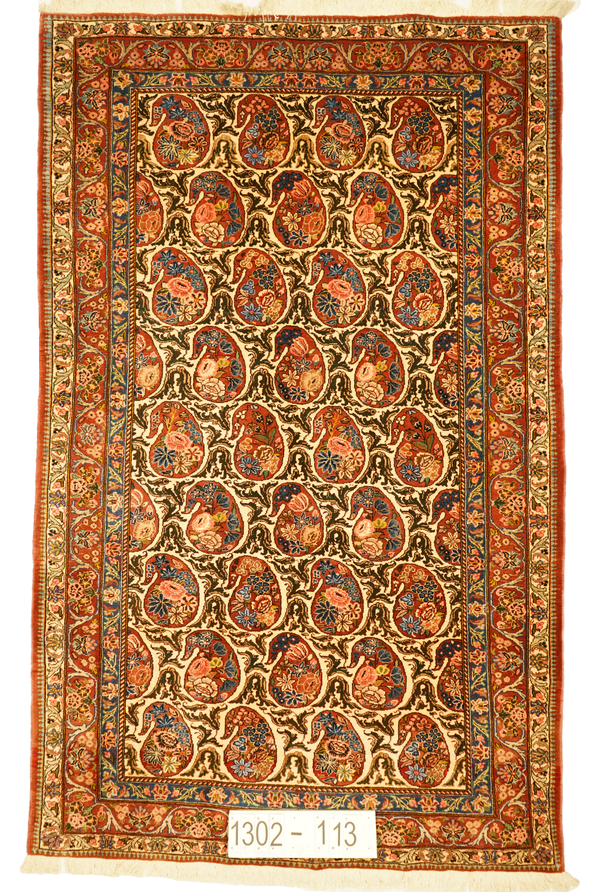 Hand knotted Oriental carpet "Shahrkord" 257 x 158 cm - Farhadian.com