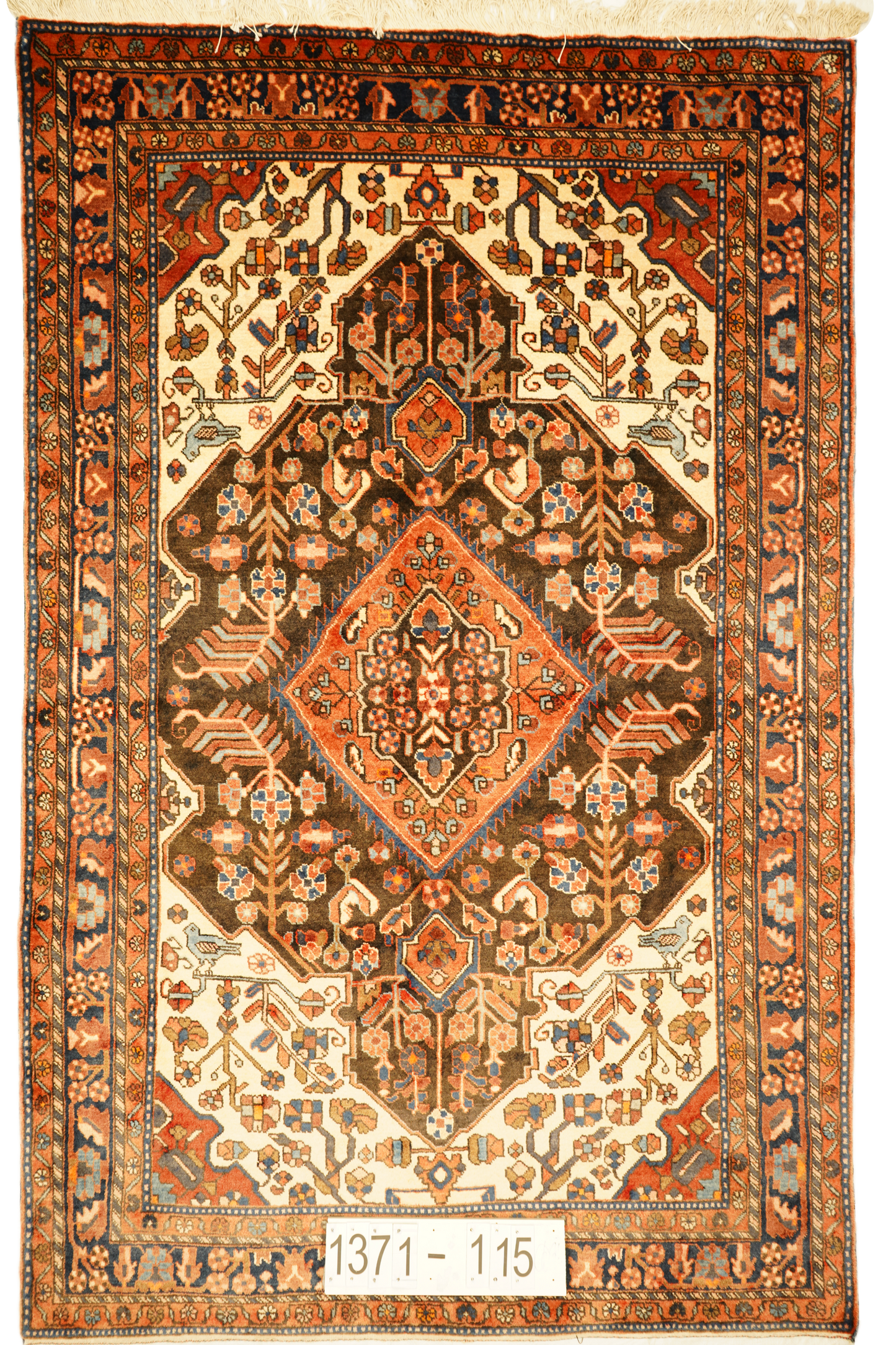 Hand knotted Oriental carpet "Nahavand" 243 x 155 cm - Farhadian.com