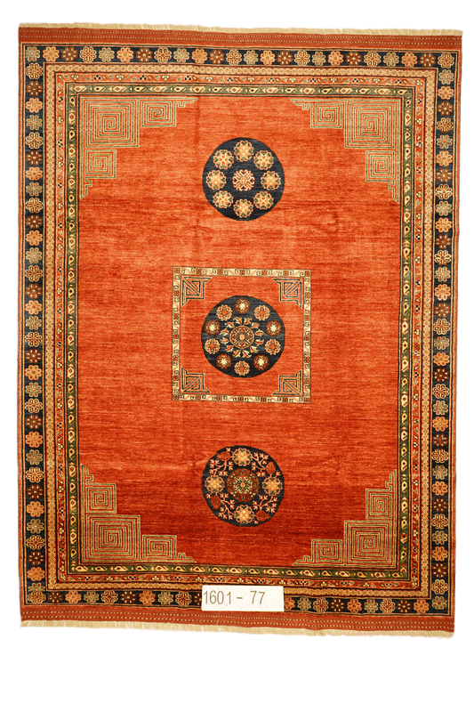 Hand knotted Oriental carpet "Turkmen" 307 x 236 cm - Farhadian.com