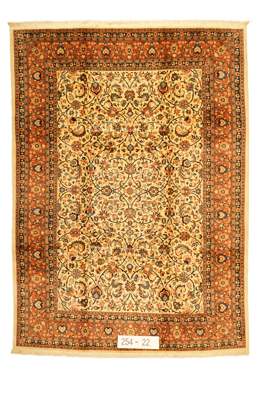 Hand knotted Oriental carpet "Maschad" 337 x 253 cm - Farhadian.com