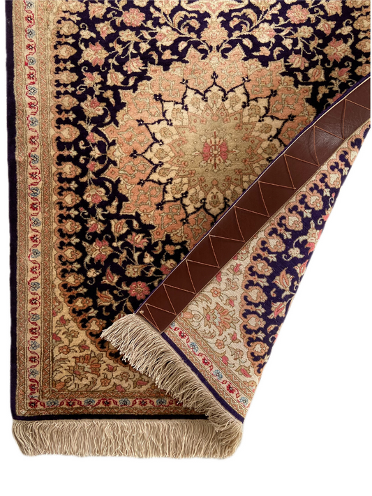 Seidenteppich aus Ghom 74 x 56cm - Farhadian.com